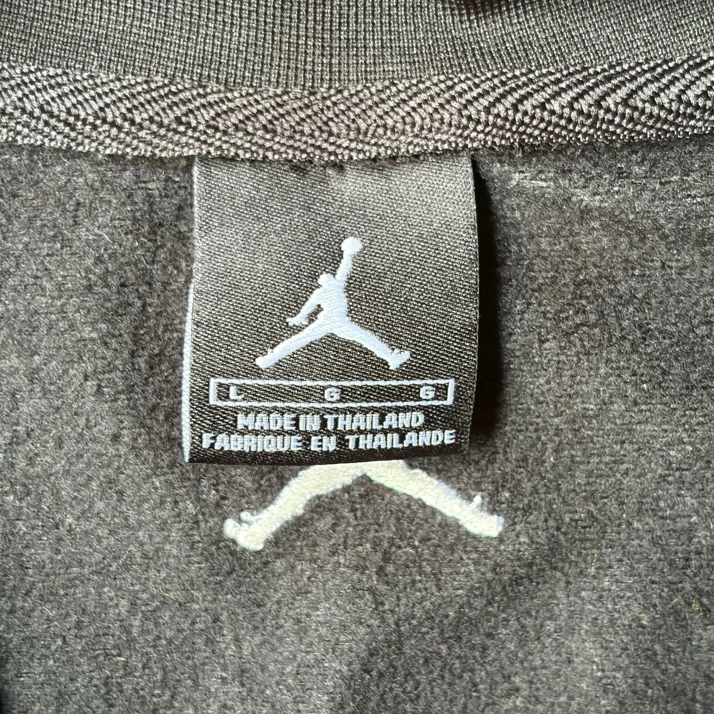 Jordan Mens Colorblock Track Jacket Black Tan White Jumpman Full Zip Large